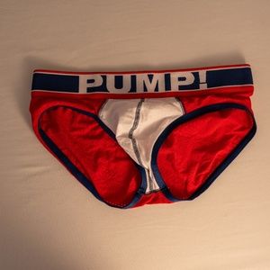 PUMP Red and blue briefs